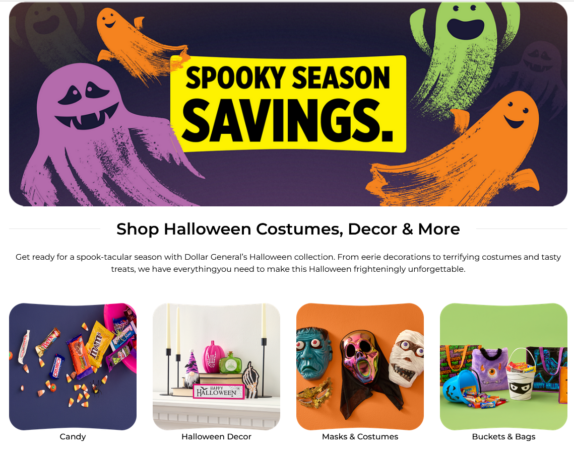 Spooky Season Savings — Halloween landing page