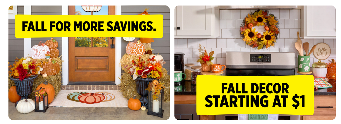 Fall For More Savings — homepage modules